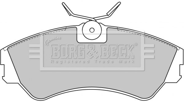 BORG & BECK Комплект тормозных колодок, дисковый тормоз BBP1316
